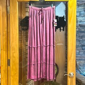 NWT Sacred Threads Pink Wide Leg Pants Onee Size